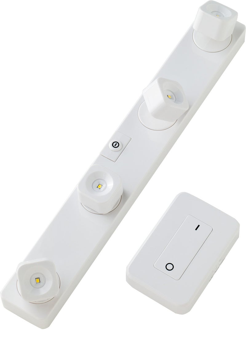 LIGHT IT! by Fulcrum, 30036-308 Wireless Remote Controlled LED Fastrack Set, White, Single Pack - Image 1